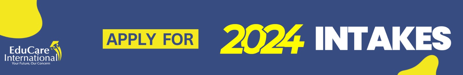 APPLY NOW FOR 2024 INTAKES!